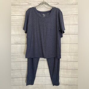 Felina | Ladies 3-Piece PJ Set Heather Blue